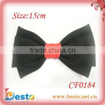 CF0184 Wholesale handmade fancy adult large black korean hair bows