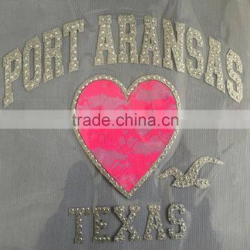 neon pink lace design for custom souvenir product heat transfer designs