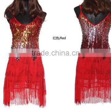 STELISY 2015 Women Elegant Colorful Sequin Covered Latin Dance Costumes photo-5