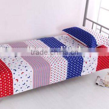 School Students factory dormitory bed linen/ bed sheets