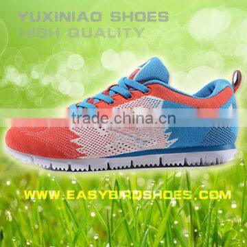 high quality men shoes sports running fly fabric for male, adults fashion sport running shoes made in china