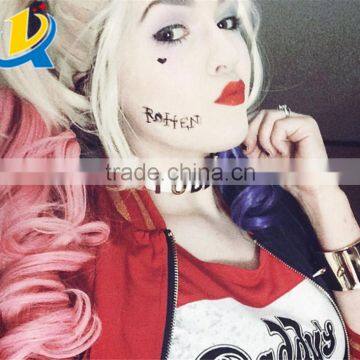 Harley Quinn PUDDIN Choker Suicide Squad Collar Neck Necklace