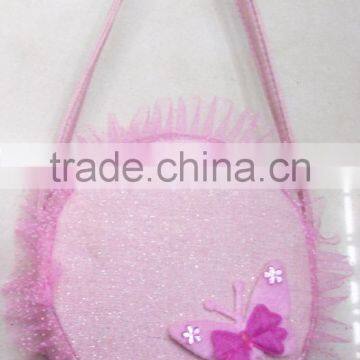 Fashion Round Lace Flower Sequin Little Girl Bag photo-3
