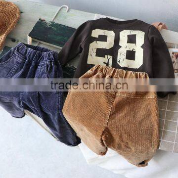 2-7 Years Wholesale 2017 New Stylish Boys Velvet Pants Fashion Autumn Solid Colors Boys Long Pants photo-4