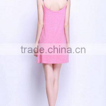 2017 Cheapsale Blank Sexy Ladies Fit Solid Gown Strap Summer Casual Dress China Supplier photo-2