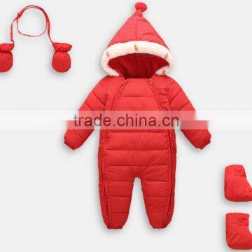 Wholesale Quality Baby Winter Garment/lastest Infant Kids Warm Romper Jumpsuit photo-2