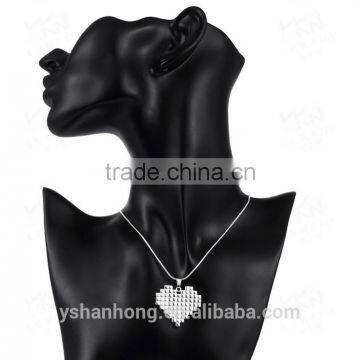 Silver Plated Pendant With Heart-shaped Necklace photo-3