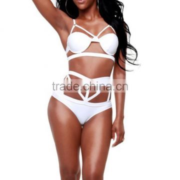 M899 dingyang fashion sexy bandage hollow one piece bikini swimwear