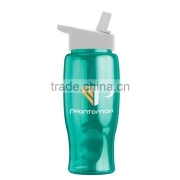 USA Made 27 oz Transparent Sports Bottle With Flip Straw Lid - BPA/BPS-free, FDA Compliant and Comes With Your Logo photo-3