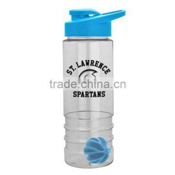 USA Made 24 oz Tritan Salute Shaker Bottle With Drink-Thru Lid - BPA-free, Features a Mixing Ball and Comes With Your Logo photo-5