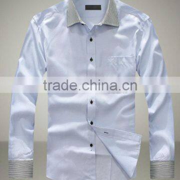 Fashion Business Men Formal Plain Blue Shirts