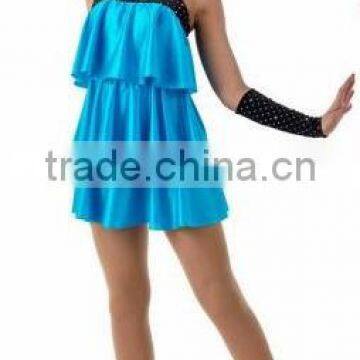 Newly launched cute latin dance wear -- The newest cute latin girl dance costume--child&adults latin dance skirt