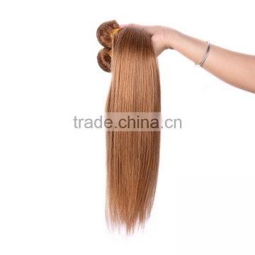 2016 New Arrival Colored Brazilian Hair Blonde Virgin Hair Sew In Human Hair Extensions