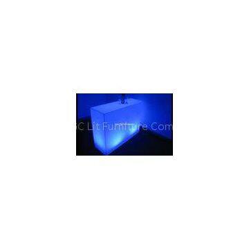 Waterproof PE LED table , Bar Furniture for banquet & party