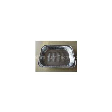 0.1mm Silver Disposable turkey roasting pan /  aluminum foil food container