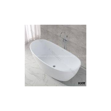 Solid surface resin cheap freestanding bathtub