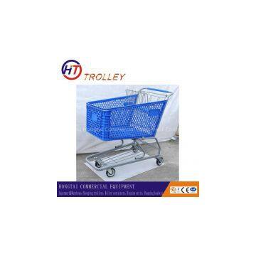 large volume  plastic shopping  trolley wholesale