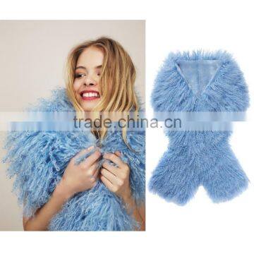 SJ636-01 Russian Fashion Accessories Lamb Winter Real Fur Scarf