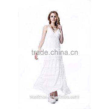 Cheap custom bottom price mid-calf casual lady dress