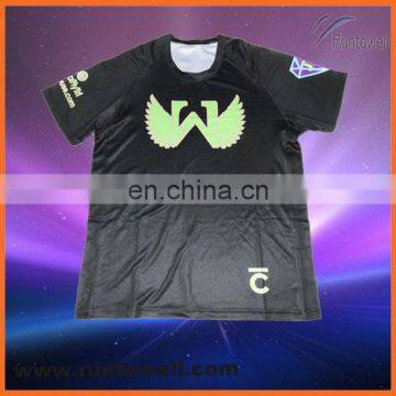 Custom design Sublimated Men's custom sublimation shirt / reflective running vest / Custom Sublimated Men's Running Shirts