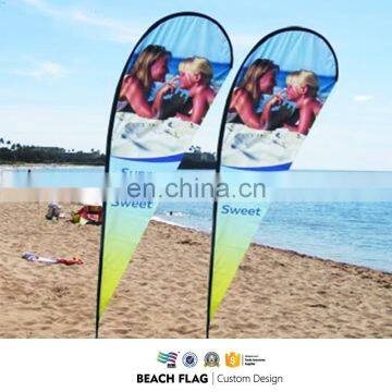 Cheap Teardrop Flags at Beach for Sale