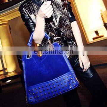 Latest Handbag Rivets Leather Women Handbags Ladies 2016 photo-6