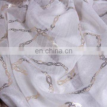 Autumn Winter Women White Fashion Digital Print Pashmina Scarf Worsted Thin Style 200s Cashmere Infinity Scarves Shawl