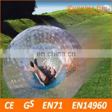 Crazy game!! Top quality 0.8mm/1.0mm PVC/TPU inflatable zorb ball,body zorb ball,buy zorb ball