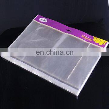 Custom design moisture proof opp packing plastic bag/opp poly bag with clear window and header