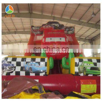 2017 Aier guangzhou cheap inflatable car slides for sale/ inflatable bouncing slide