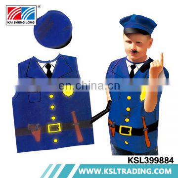 Hot sale kids party police cosplay costumes 3-8 years old