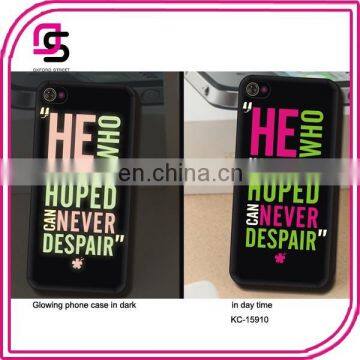 glowing phone case inspiration words phone coat phone cell