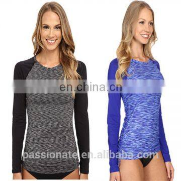 2016 Women's custom sublimated mma rash guard for sale