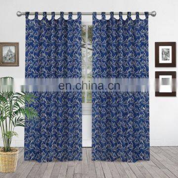 Hand Block Print Tapestry Indian Curtain Curtains Window Drapery Decor