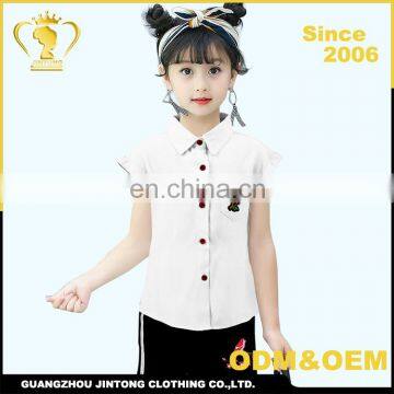 Latest kids clothing wholesale girls shirts design baby girl shirt