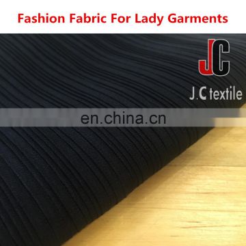 100% polyester ITY pleated chiffon fabric ity print chiffon fabric