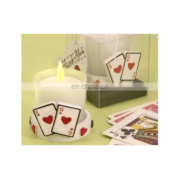 Poker-Themed Candleholder in Gift Box