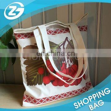 Grocery Shopping Promotion Custom Eco Canvas Cotton Carry Bag