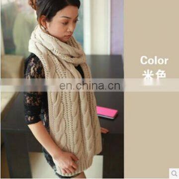 2014 new knitted scarf acrylic scarf Hemp flowers pattern scarf woman scarf men scarf warm scarf