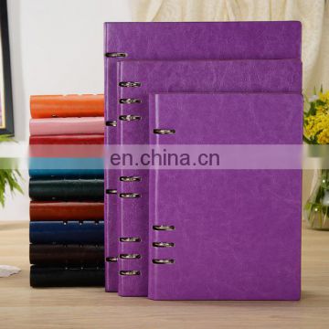 Custom loose leaf leather journal diary notebook