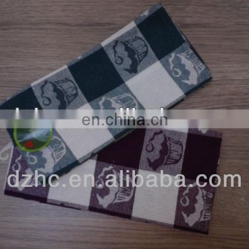 100%cotton checked jacquard style wash cloth