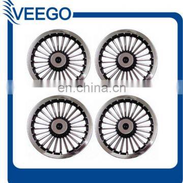 AFTERMARKET ACCESSORIES GOLF CART 8 INCH HUB CAPS WHEEL COVERS CHROME