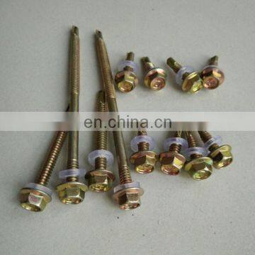 Taiwan Roofing Hex Flange Washer Head Self Drilling TEK EPDM Stainless Steel Screws