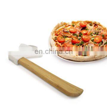 Wholesale Kitchen Accessories Good Grips Stainless Steel Sharp Pizza Cutter Wheel With Bamboo Handle