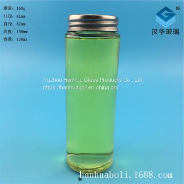 Manufacturer direct selling 150ml straight pepper glass bottle seasoning glass bottle  manufacturer