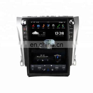 12.1 inch HD vertical screen car multimedia GPS navigation car radio dvd player for toyota camry 2015-