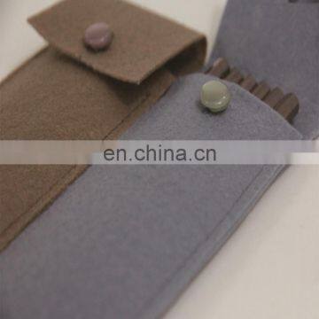 Custom Logo Make up Brush Storage Bag for Children Textile Pencil Pouch photo-3