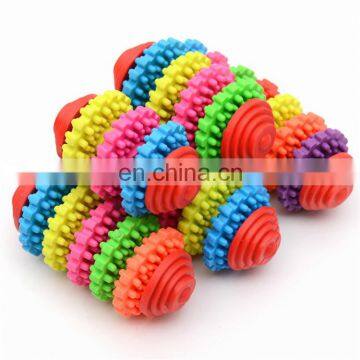 Nontoxic Colorful Gear Pet Toy Cheap Molar Tooth Tpr Chew Dog Toys photo-5