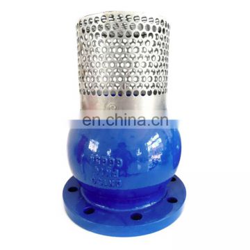 DN150 PN16 GGG50 Ductile Iron Foot Valve With Stainless Steel Strainer