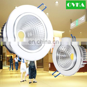 COB LED Round Downlight 5W 15W Commercial Use Light